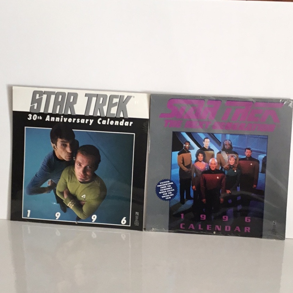 Vintage  1996 Star Wars & Next Generation calendars